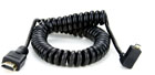 Atomos HDMI Micro To Full Coiled Right Angle Cable 50-65cm