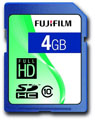 Fujifilm 4GB Full HD Class 10 SDHC Card