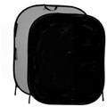 Manfrotto Plain Collapsible Reversible Black/Mid Grey 1.5 x 1.8m Background LB56GB