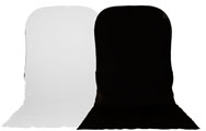 Manfrotto Plain Collapsible Reversible Black/White With Train 1.8 x 2.15m Background LB6701