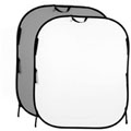 Manfrotto Plain Collapsible Reversible White/Mid Grey 1.5 x 1.8m Background LB56GW