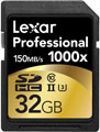 Lexar 32GB 1000x Professional UHS-II SDHC Card