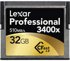 Lexar 32GB 3500x 525MBs Professional Cfast 2.0 Card