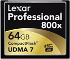 Lexar 64GB 800x Professional Compact Flash
