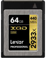 Lexar 64GB Professional 2933x 440MBs XQD Memory Card