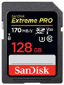 Sandisk 128GB Extreme Pro 170MBs SDXC Card