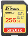Sandisk 256GB Extreme 90MBs SDXC Card