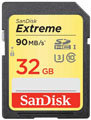 Sandisk 32GB Extreme 90MBs SDHC Card
