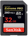 Sandisk 32GB Extreme Pro 280MB/s UHS-II SDHC/SDXC Card