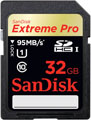 Sandisk 32GB Extreme Pro 95MBs Class 10 SDHC Card