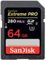 Sandisk 64GB Extreme Pro 280MB/s UHS-II SDHC/SDXC Card