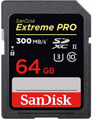 Sandisk 64GB Extreme Pro 300MBs SDXC Card