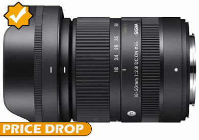Price Drop on the Sigma 18-50mm f2.8 DC DN Contemporary Lens (Fuji X Mount)