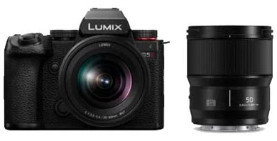 Compare Prices on the Panasonic Lumix S5 II Camera with 20-60mm and 50mm Lenses