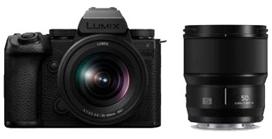 Compare Prices on the Panasonic Lumix S5 IIX Camera with 20-60mm and 50mm Lenses
