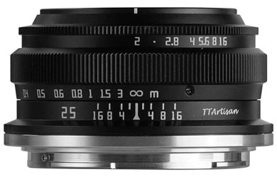 Compare Prices on the TTArtisan 25mm f2 (Canon RF Fit) APS-C Lens