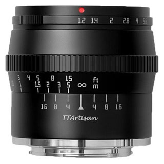 Compare Prices on the TTArtisan 50mm f1.2 (Sony E Mount) APS-C Lens