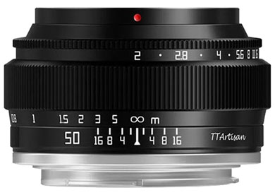 Compare Prices on the TTArtisan 50mm f2 (Sony E Mount) Lens