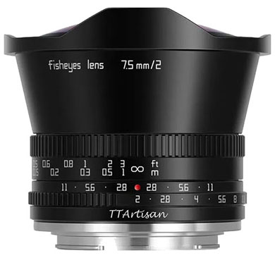 Compare Prices on the TTArtisan 7.5mm f2 Fisheye (Micro Four Thirds) Lens