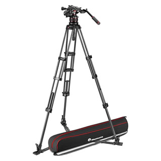 Compare Prices on the Manfrotto Nitrotech 612 Video Head with Carbon Fibre Twin Leg Tripod GS MVK612TWINGC