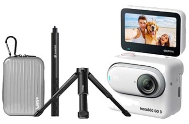 Compare Prices on the Insta360 Go 3 Camera 128GB Premium Kit