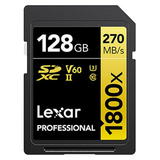 Compare Prices on the Lexar 128GB 1800x Professional UHS-II SDXC Card