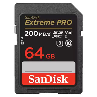 Compare Prices on the Sandisk 64GB Extreme Pro 200MBs SDXC Card