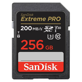Compare Prices on the Sandisk 256GB Extreme Pro 200MBs SDXC Card