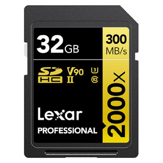 Compare Prices on the Lexar 32GB 2000x Professional UHS-II SDHC Card