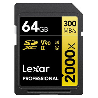 Compare Prices on the Lexar 64GB 2000x Professional UHS-II SDXC Card