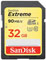 Sandisk 32GB Extreme 90MBs SDHC Card best UK price