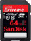 Sandisk 64GB Extreme 45MBs Class 10 UHS-I SDXC Card best UK price